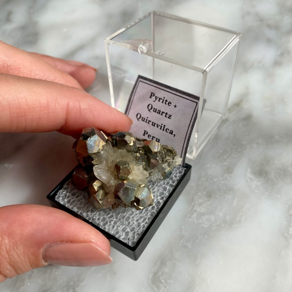 Pyrite And Quartz Quiruvilca Peru Minera Emporium Crystal