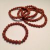 matte red jasper bracelets - bracelets jaspe rouge mat