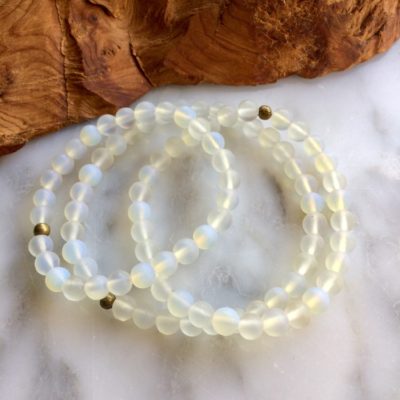 Matte Opaline Bracelets - bracelets opalite matte