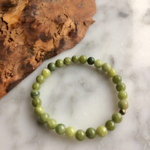 green jasper bracelet - bracelet jaspe vert