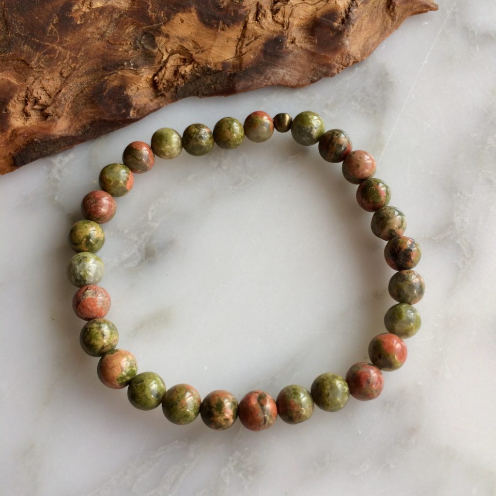 unakite jasper bracelet - bracelet jaspe unakite