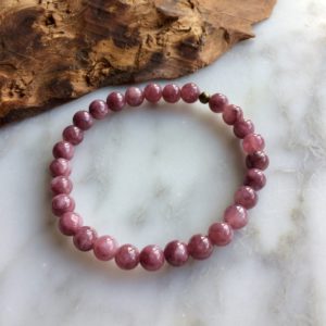 Lepidolite Bracelet - bracelet lépidolite rose