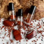 Vitality Essential Oil Blend Red Jasper Gem Roller - Rouleau d'huiles essentielles vitalité jaspe rouge