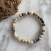 bamboo leaf agate bracelet - bracelet agate feuille de bambou