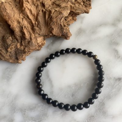 black tourmaline bracelet - bracelet tourmaline noire