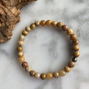 chrysanthemum stone bracelet - bracelet pierre de chrysanthème