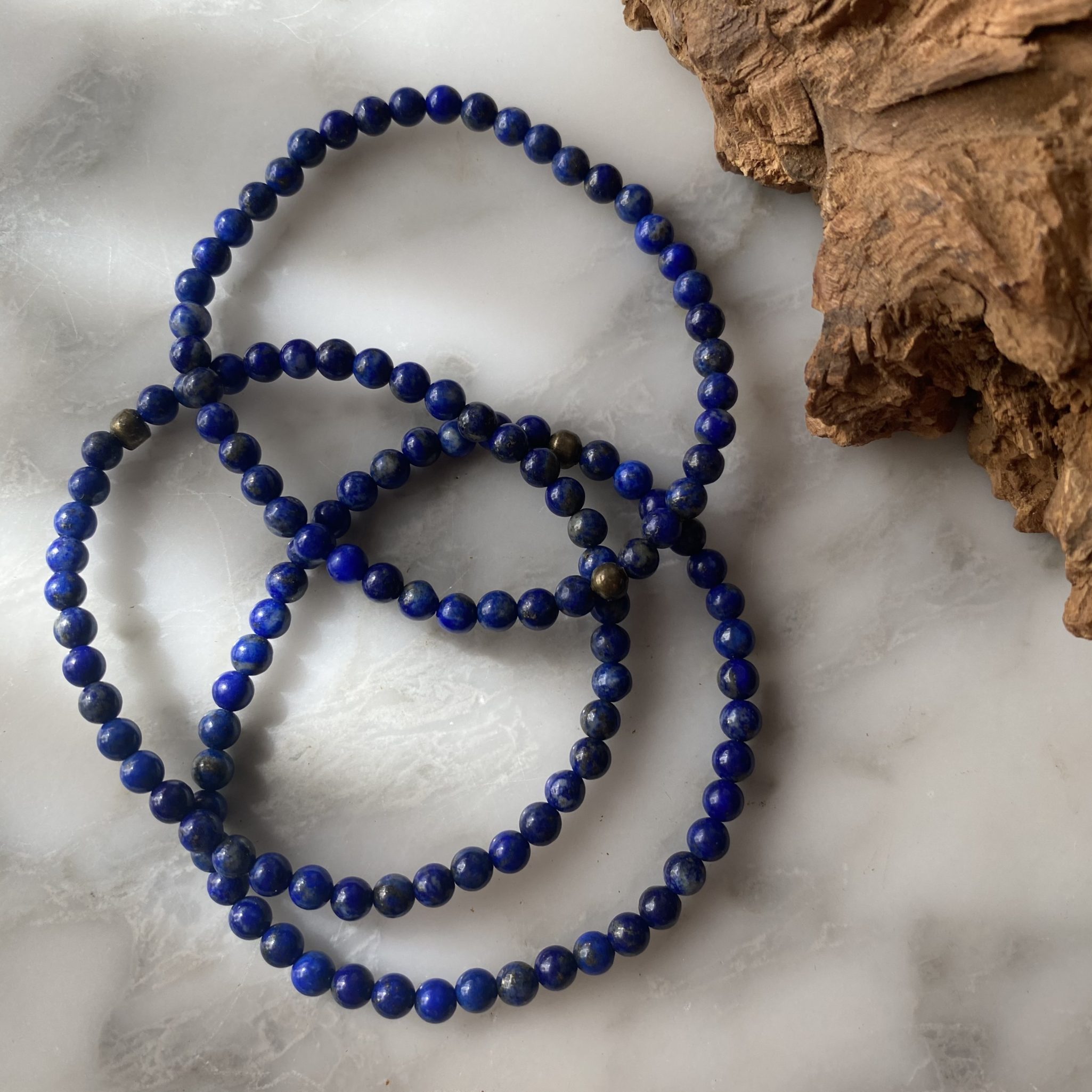 Lapis Lazuli Bracelet - 5mm | Kylee's Crystals