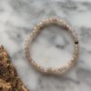 strawberry quartz mini bead bracelet