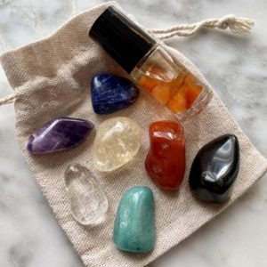 Chakra Crystal Kit with Essential Oil Roller