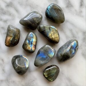 Labradorite Tumbled Pocket Stone - labradorite roulée pierre de poche