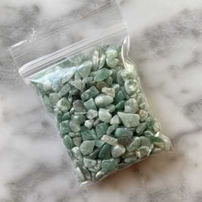 mini green aventurine gemstone chips