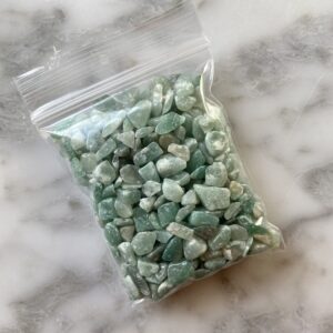 mini green aventurine gemstone chips