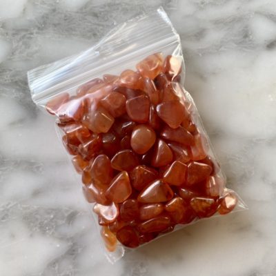 mini carnelian gemstone chips