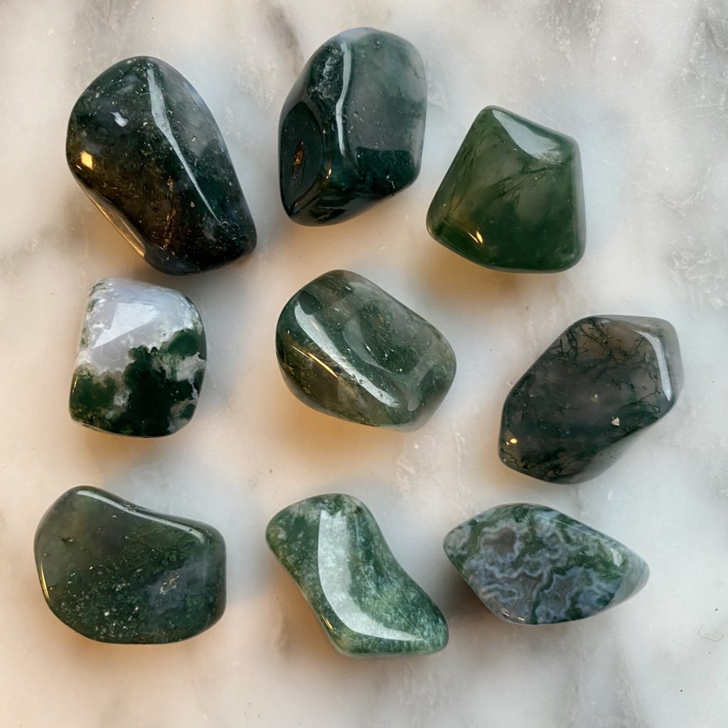 Moss Agate Pocket Stones - House of Formlab