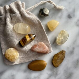 Solar Plexus Chakra Crystal Kit with 9 specimens