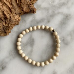 fossil stone bracelet - bracelet pierre fossile