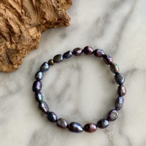 indigo pearl bracelet - bracelet perles indigo