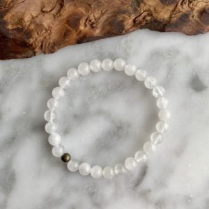 Milky Quartz Bracelet - bracelet quartz laiteux