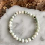 White and Green Jade Bracelet - bracelet jade blanc et vert