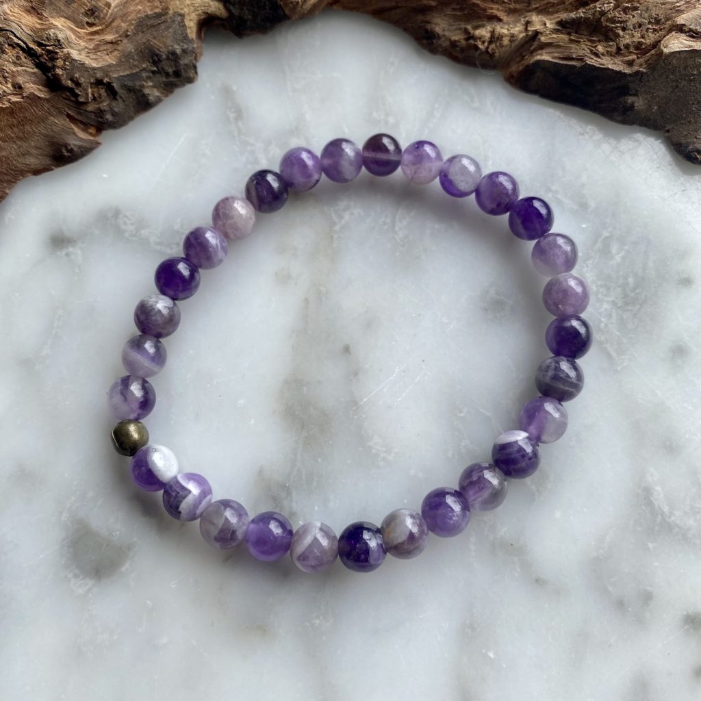 Chevron Amethyst Bracelet - Bracelet Améthyste Chevronnée