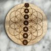 chakra flower of life crystal grid kit - kit de grille de cristaux fleur de vie chakra