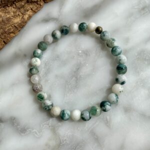tree agate bracelet - bracelet agate arbre