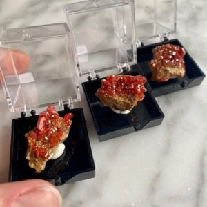 miniature minerals vanadinite crystal specimen small crystals