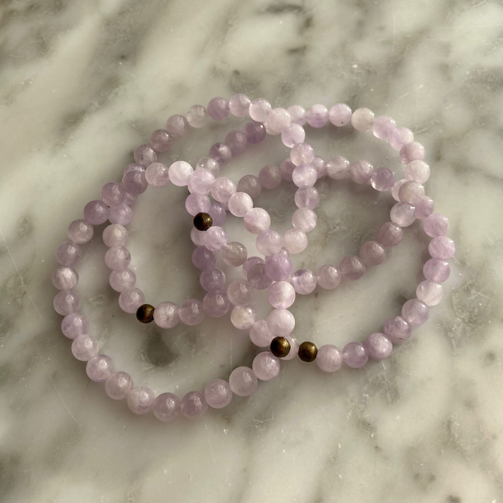 lilac amethyst bracelets - bracelet améthyste lilas