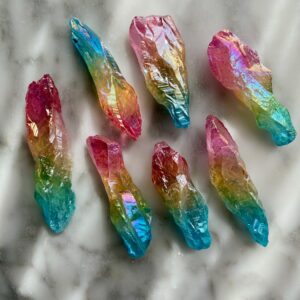 Rainbow Aqua Aura Quartz - Quartz Aqua Aura Arc-en-Ciel