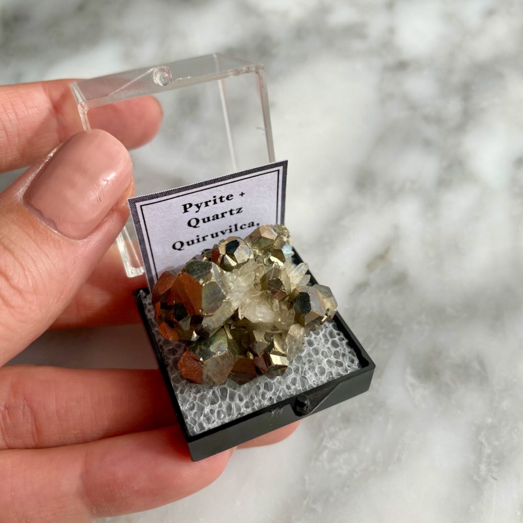 Pyrite and Quartz - Quiruvilca, Peru - Minera Emporium Crystal ...