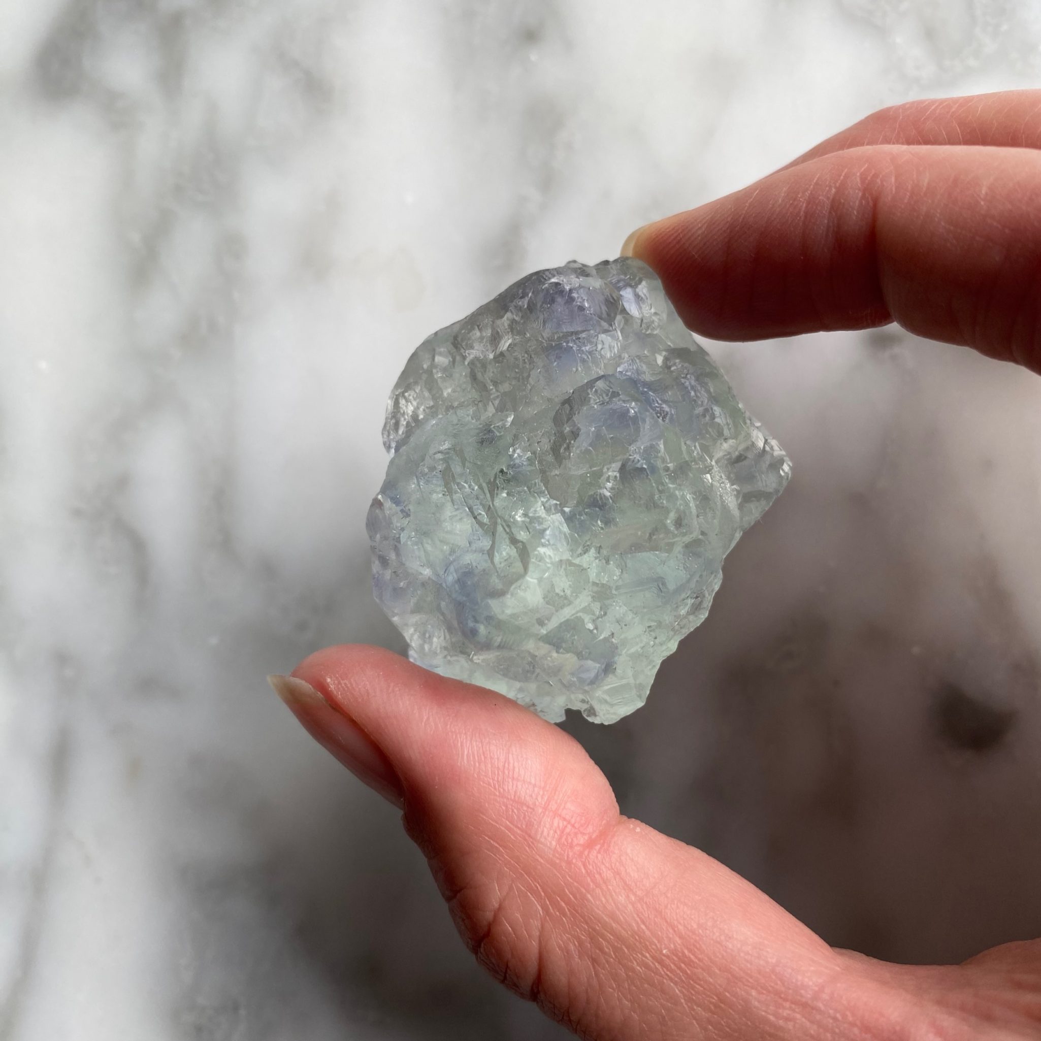 fluorite crystal chunk from jiangxi - morceau de fluorite cristallisée de jiangxi 2