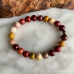 large bead mookaite bracelet - bracelet grandes perles mookaite