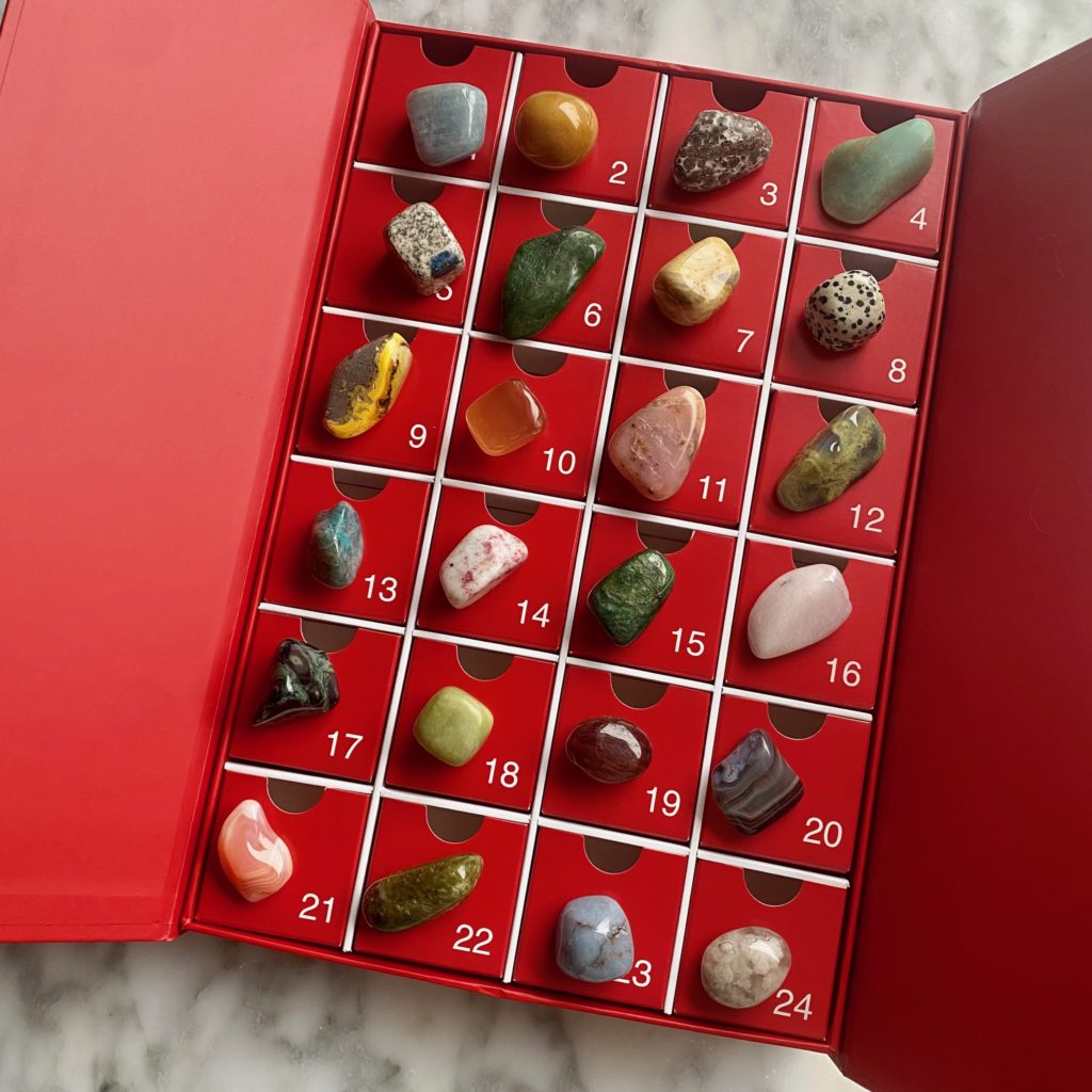 Crystal Advent Calendar Tumbled Stones Advent Calendar Minera