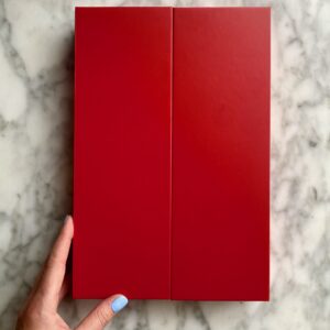 red advent calendar - calendrier de l'avent rouge