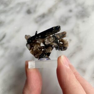 aegirine and smoky quartz from Mount Malosa - aegirine et quartz fumé du mont malosa