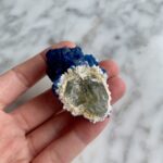 blueberry blue fluorite on quartz china