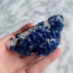 Blueberry Blue Fluorite on Quartz