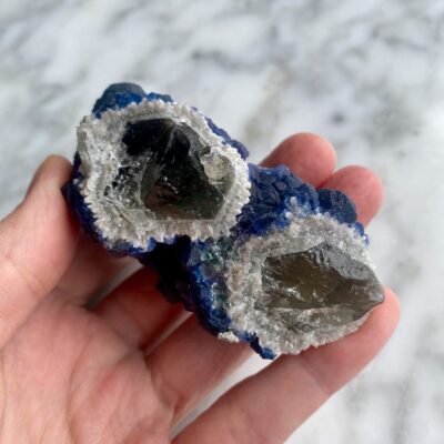 Cubes De Fluorite Bleue Et Violette - Mongolie Intérieure - Minéraux Bruts