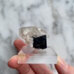 Black Tourmaline Schorl with Quartz Point from Pakistan