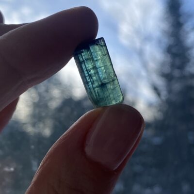 Elbaite Indicolite Blue Tourmaline from Paprok, Afghanistan