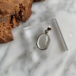 Clear Quartz Sterling Silver Pendant - Pendentif de Quartz Clair en Argent Sterling