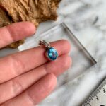 Facetted Blue Topaz Sterling Silver Pendant