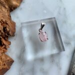Facetted Natural Morganite Sterling Silver Pendant