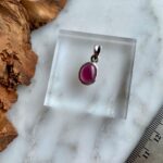 Dainty Mini Garnet Sterling Silver Pendant