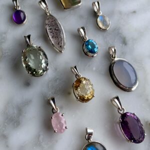 Sterling Silver Gemstone Pendants