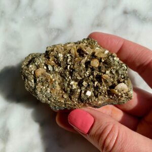 Pyrite and Siderite from Eagle Mine - Pyrite et Siderite de Eagle Mine