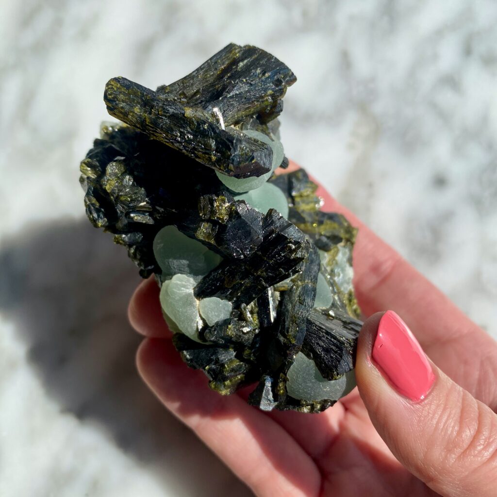 RARE !! PRENHITE DU MALI : 4,17 CARATS ★★ p102.105 RARE !! PRENHITE DU MALI : 4,17 CARATS ★★ p102.105