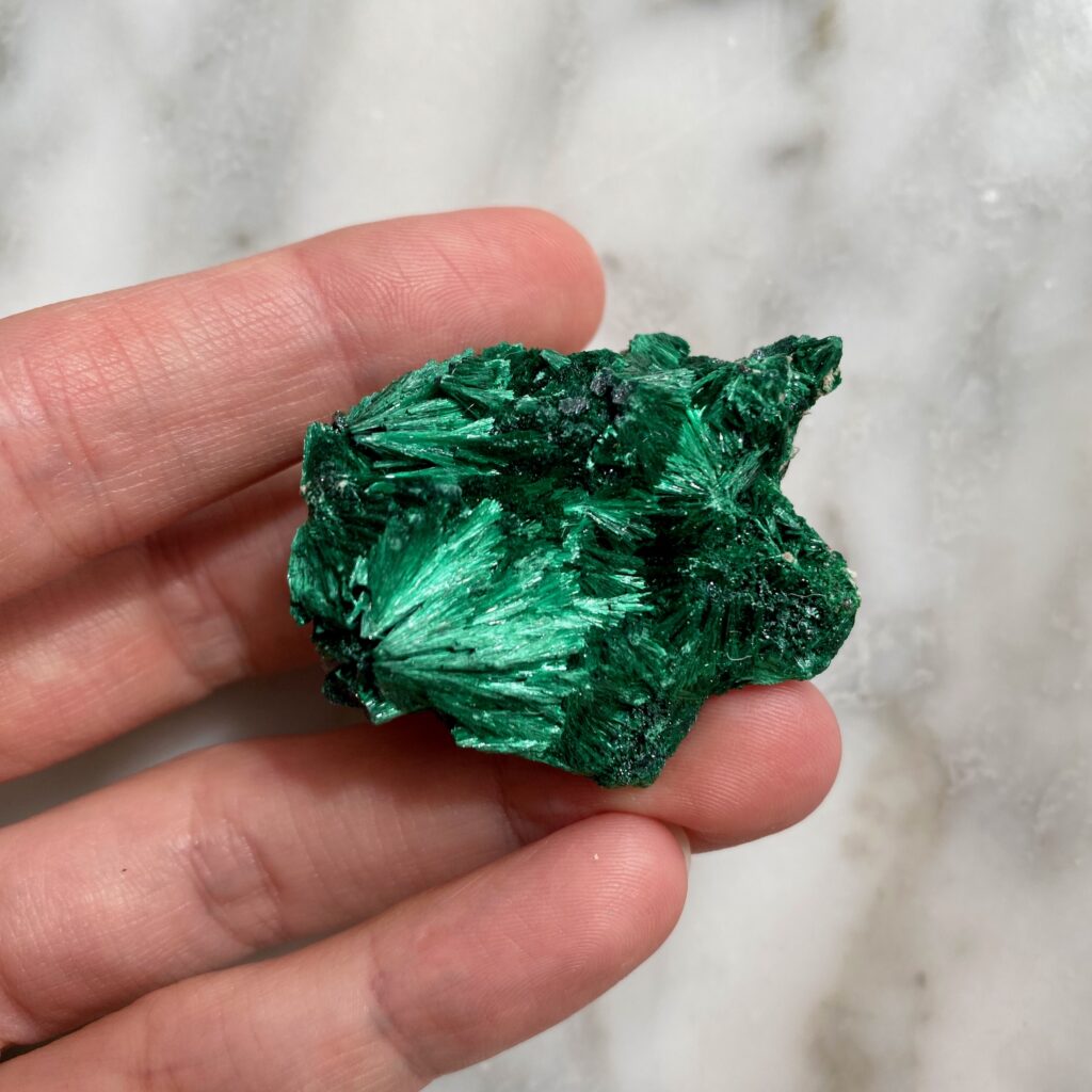 Velvet Malachite from Kasompe, Congo - malachite velours de Kasompe, Congo