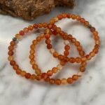 carnelian bracelet - bracelet cornaline naturelle