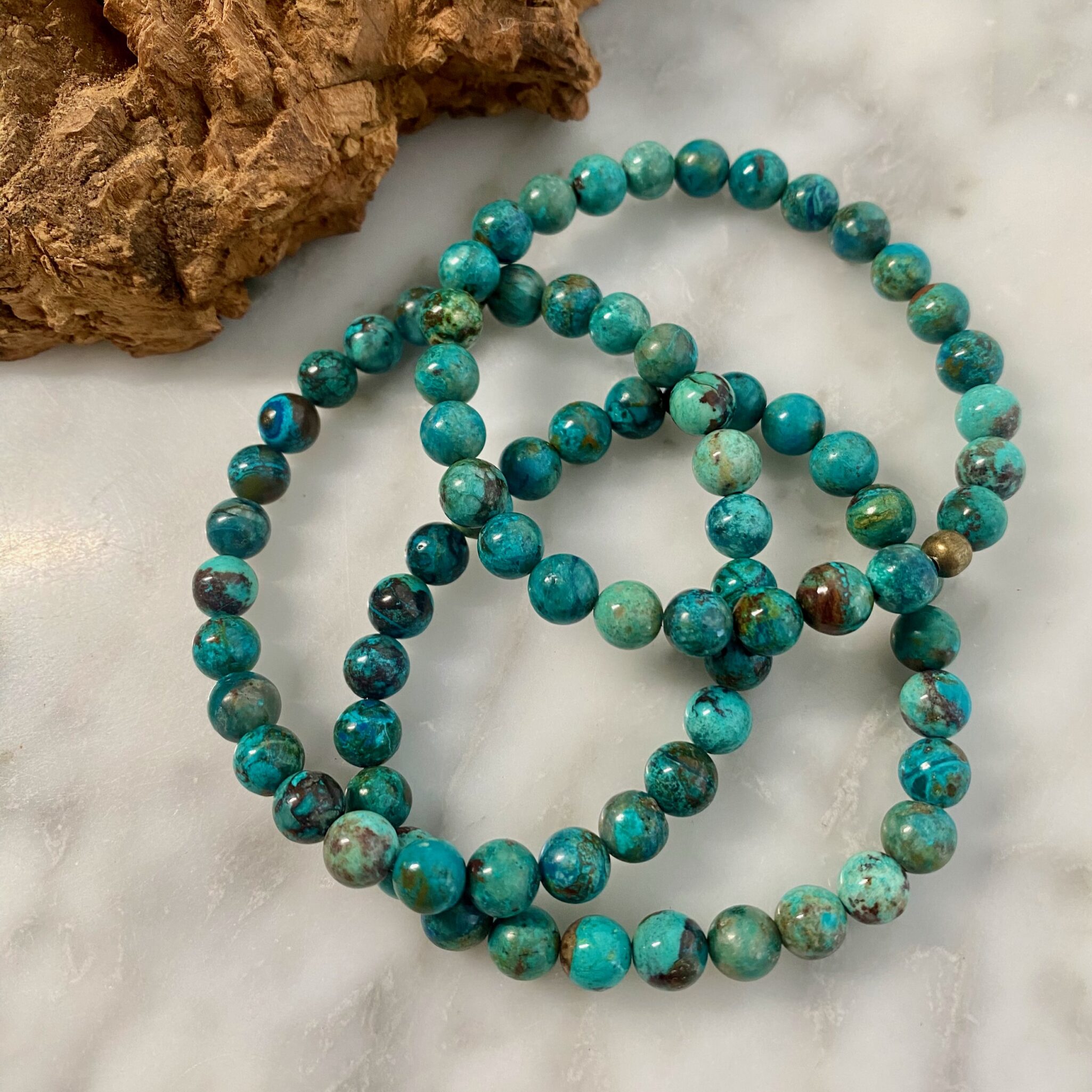 chrysocolla bracelet - bracelet chrysocolle